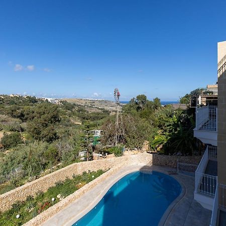 Gozo - Apartment With Stunning Views & Shared Pool Xagħra Zewnętrze zdjęcie