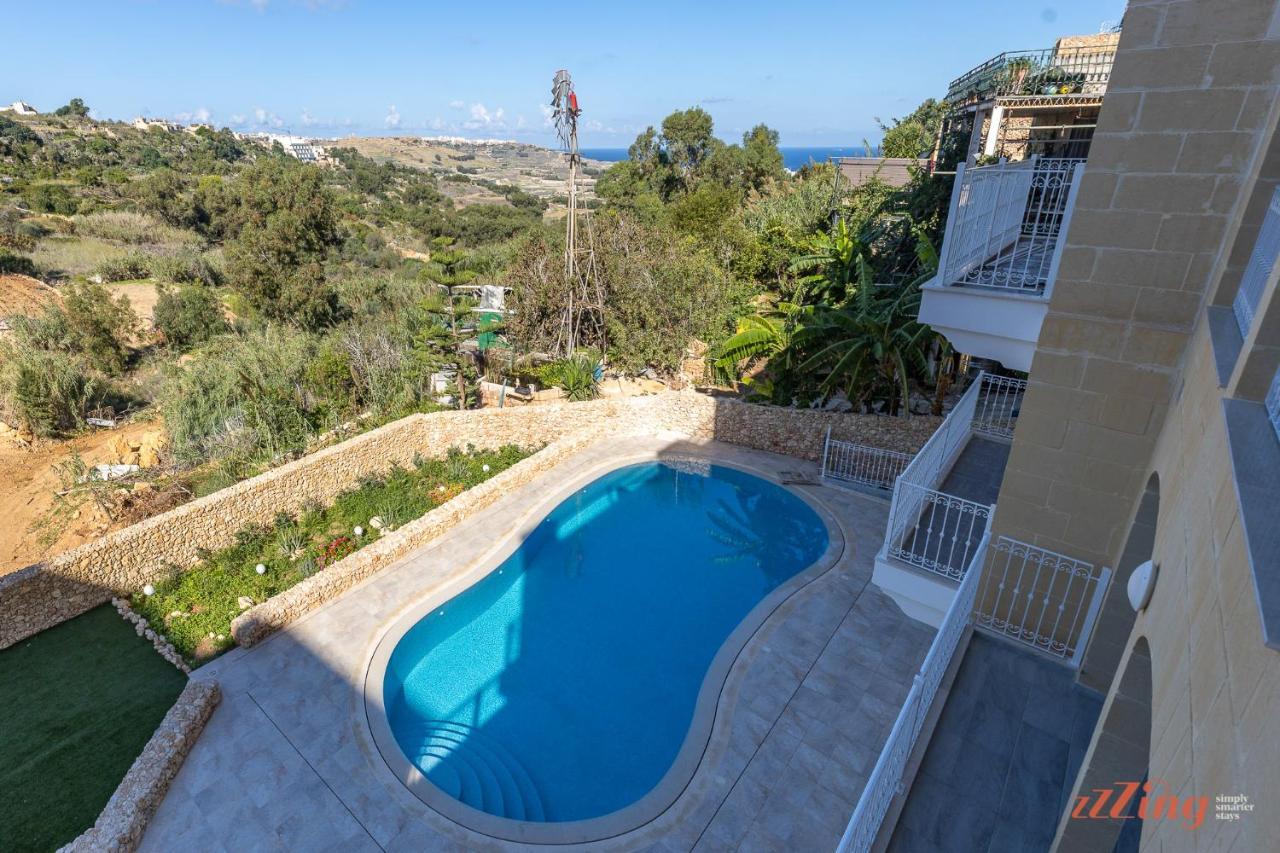 Gozo - Apartment With Stunning Views & Shared Pool Xagħra Zewnętrze zdjęcie