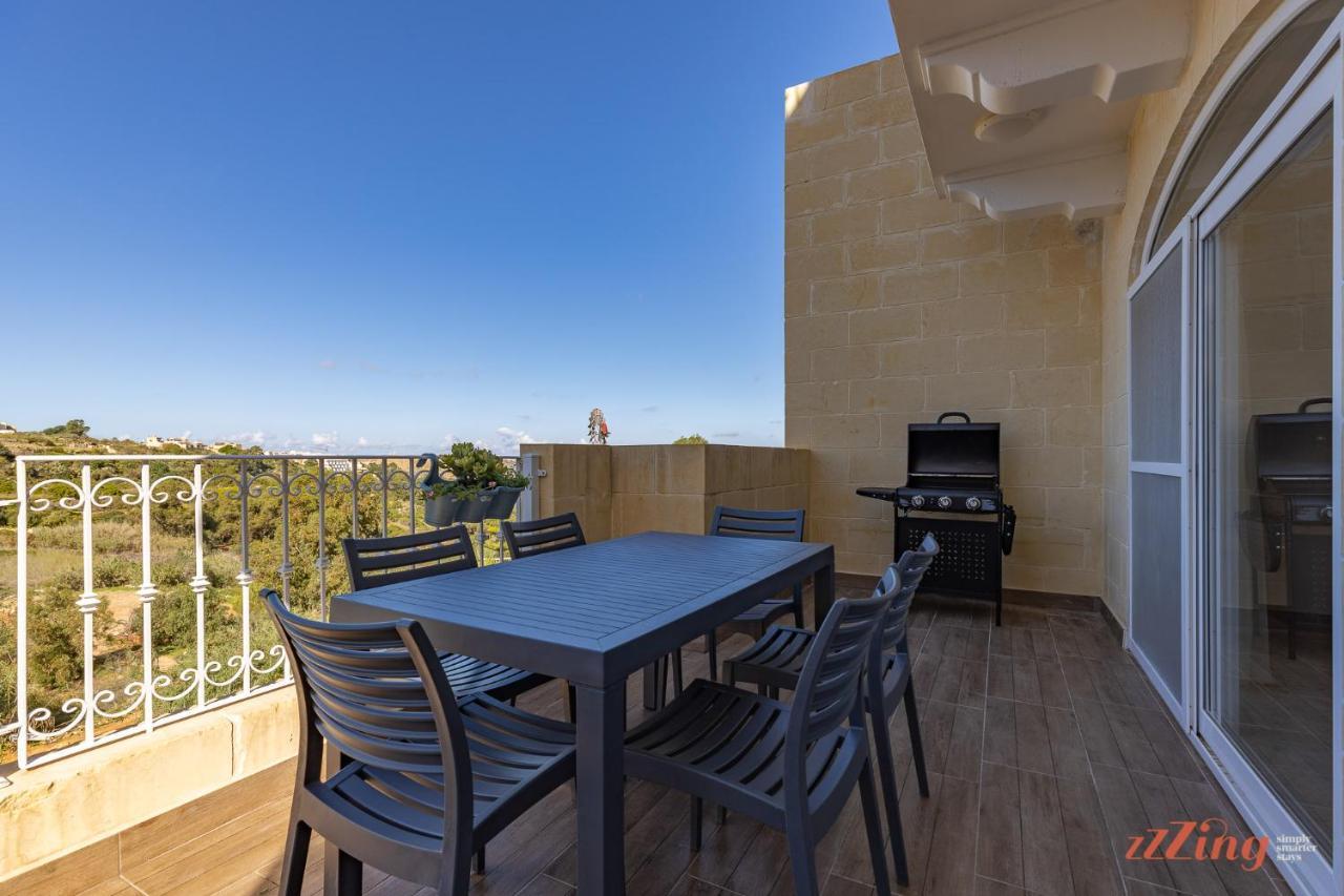 Gozo - Apartment With Stunning Views & Shared Pool Xagħra Zewnętrze zdjęcie