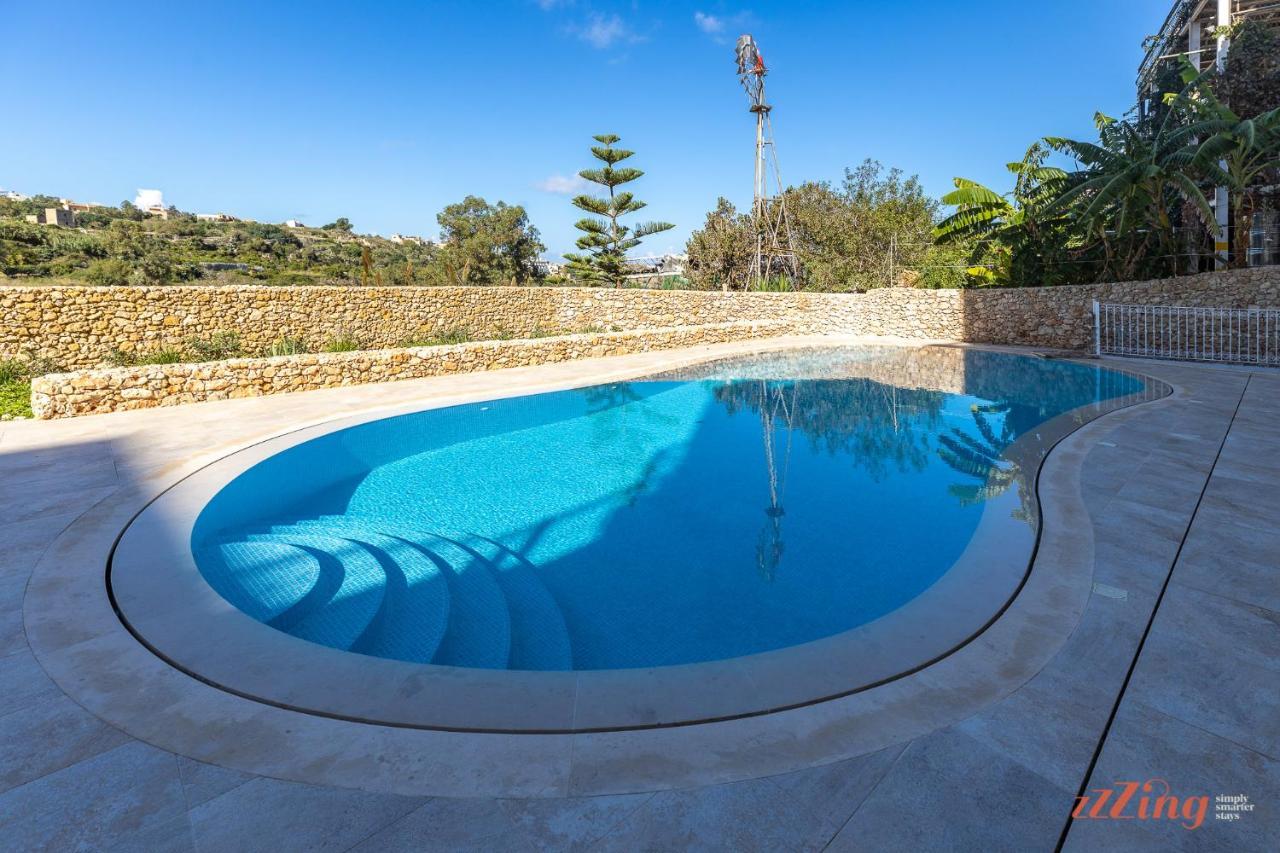 Gozo - Apartment With Stunning Views & Shared Pool Xagħra Zewnętrze zdjęcie