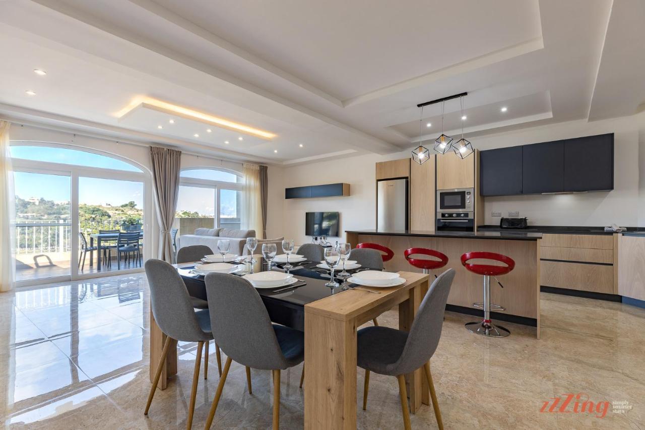 Gozo - Apartment With Stunning Views & Shared Pool Xagħra Zewnętrze zdjęcie